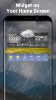 Temperatur- und Wettervorhersage Widget Plakat