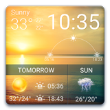 Wettervorhersage Widget Zeichen