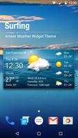 Wettervorhersage Widget Plakat