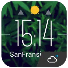 Floating clock weather today