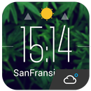 Floating  clock weather today APK