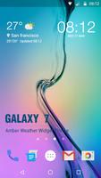 Wettervorhersage Widget Plakat