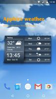 Wettervorhersage Widget Plakat