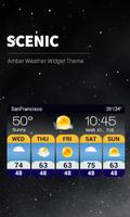 Wettervorhersage Widget Plakat