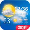 Live weather & clock widget