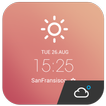 Note Memo style weather widget