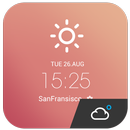 Note Memo style weather widget APK