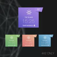 Note Memo style weather widget скриншот 1