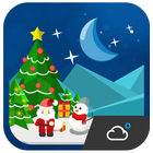 Christmas Theme Weather Widget icône