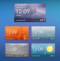 Z Style Weather Widget ảnh chụp màn hình 2