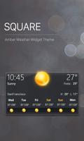 Wettervorhersage Widget Plakat