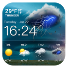 Widget de prévision météo icône