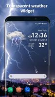 Transparent & clock weather widget পোস্টার