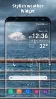 Transparent & clock weather widget স্ক্রিনশট 1