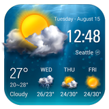 Widget de pronóstico del tiempo icono