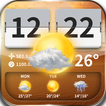 Transparent temperature forecast widget&clock