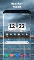 Transparente Temperaturvorhersage-Widget-Uhr Screenshot 1