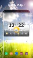 Transparente Temperaturvorhersage-Widget-Uhr Screenshot 2