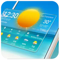 Transparente Wetter & Uhr App 2018 APK Herunterladen