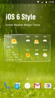 Wettervorhersage Widget Plakat