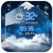 average temp &3D clock widget❆