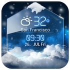 Tiempo y temperatura gratis icono