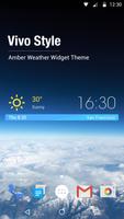 Wettervorhersage Widget Plakat