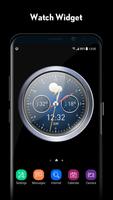 Clock style weather widget & forecast poster