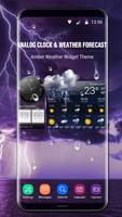 Live weather and temperature app পোস্টার