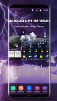 Wettervorhersage Widget Plakat