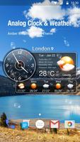 Wettervorhersage Widget Plakat