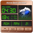 Alarm clock style weather widget