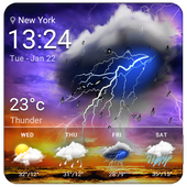 weather live wallpaper&theme icône