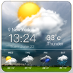 Clock Weather Widget-Lightning