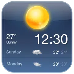 Widget de previsão do tempo