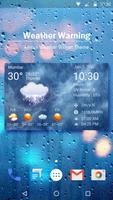 Wettervorhersage Widget Plakat