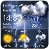 Widget de pronóstico del tiempo icono