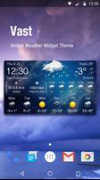 Wettervorhersage Widget Plakat