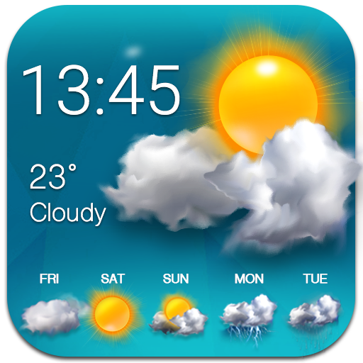 Free Weather and clock widget ⚡