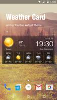 Wettervorhersage Widget Plakat