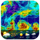 Radar météorologique et météo mondiale icône