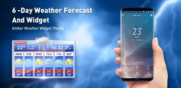 Weather report & temperature widget