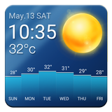 Widget de pronóstico del tiempo icono
