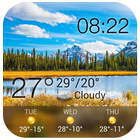 Wettervorhersage Widget Zeichen