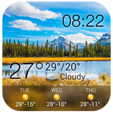 Wettervorhersage Widget Zeichen