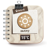 Widget de pronóstico del tiempo icono