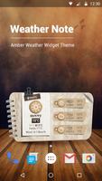 Wettervorhersage Widget Plakat