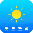 Widget de temperatura y tiempo en tiempo real icono
