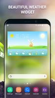 Echtzeit-Wetter- und Temperatur-Widget Plakat