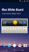 Wettervorhersage Widget Plakat